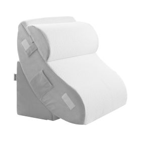 VEVOR Wedge Pillow for Sleeping, 4 Pcs Adjustable Orthopedic Bed Wedge Set, Support Leg Neck Shoulder, Post Surgery Pillow for Back Pain, Acid Re