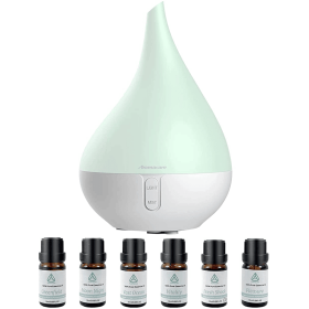 Aromacare Essential Oil Diffuser;  Aromatherapy Diffuser for Essential Oils; 250ml Cool Mist Humidifier; One Fill for 10+ Hours with Night Light