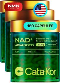 Resveratrol-containing Liposomal NAD Supplement, Alternative to NMN Supplement, Third-party Tested, 30-day Supply, Advanced NAD+ Resveratrol (style: capsule-3)