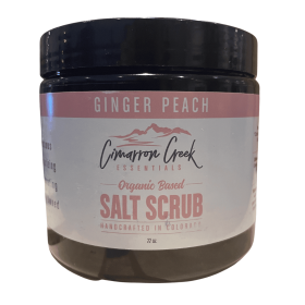 Ginger Peach Organic Salt Scrub (size: 22oz)